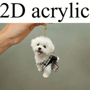 Akril itcha chaqaloq avtomobil bezagi sovgʻa kaliti zanjir sumka bezagi it sevuvchi sovgʻa