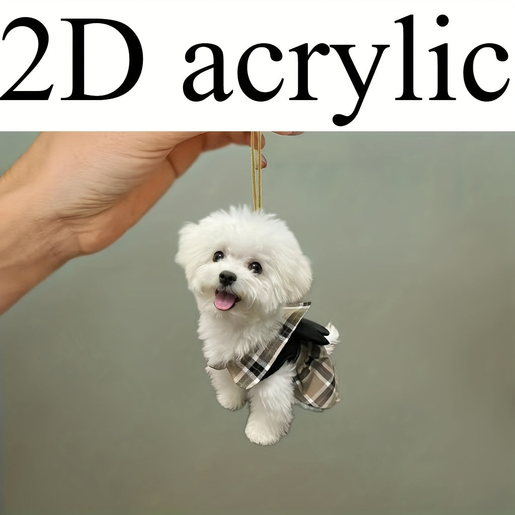 Akril itcha chaqaloq avtomobil bezagi sovgʻa kaliti zanjir sumka bezagi it sevuvchi sovgʻa