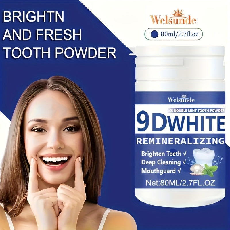 Unisex Remineralizing Hydroxyapatite Tooth Powder for Whitening and Fresh Breath