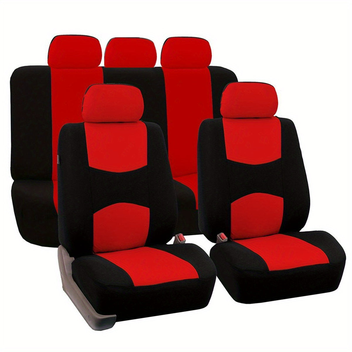 Polyester Car Seat Cover Set for 5 Seats Universal Fit Breathable Durable