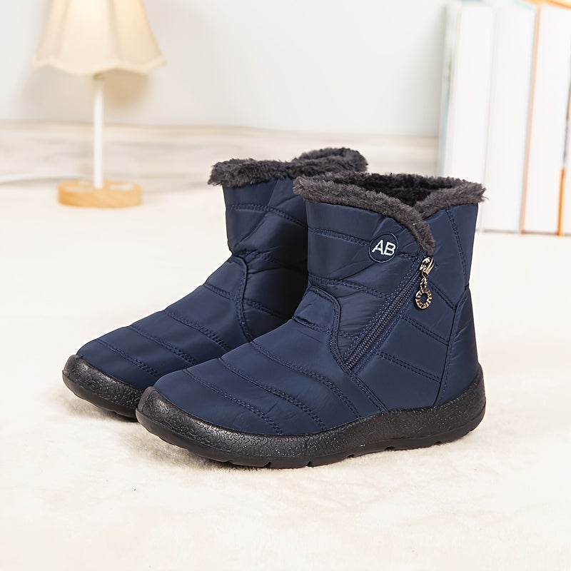 Women's Winter Ankle Boots Thermal Insulated Slip-Resistant Rubber Sole