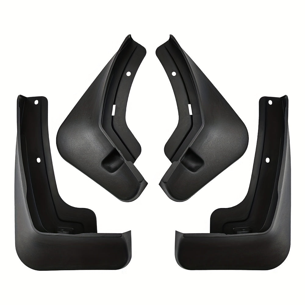 Front Rear Black Mud Flap Set for SUV 4 Pieces with Hardware