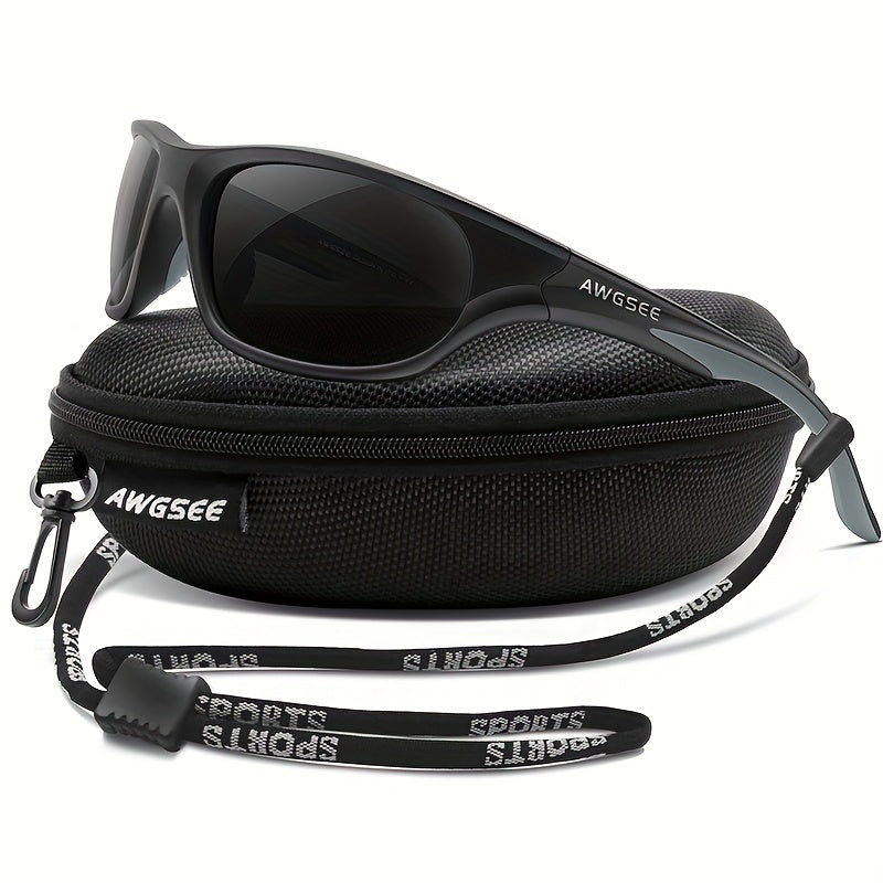 Unbreakable Polarized Sports Sunglasses for Men Cycling Driving Fishing