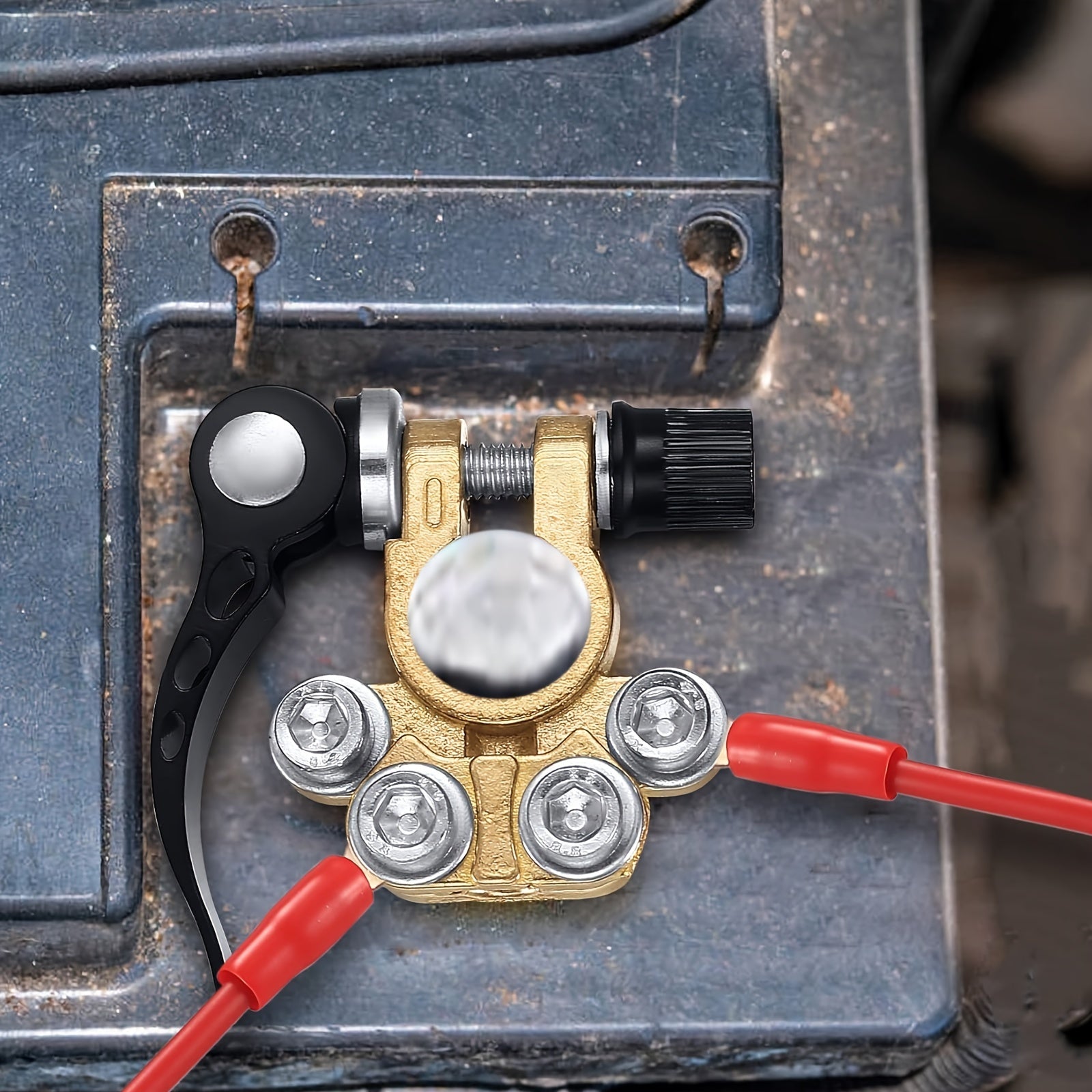 Универсальные зажимы для аккумуляторных клемм, 2 шт., 4-ходной быстросъем для автомобилей