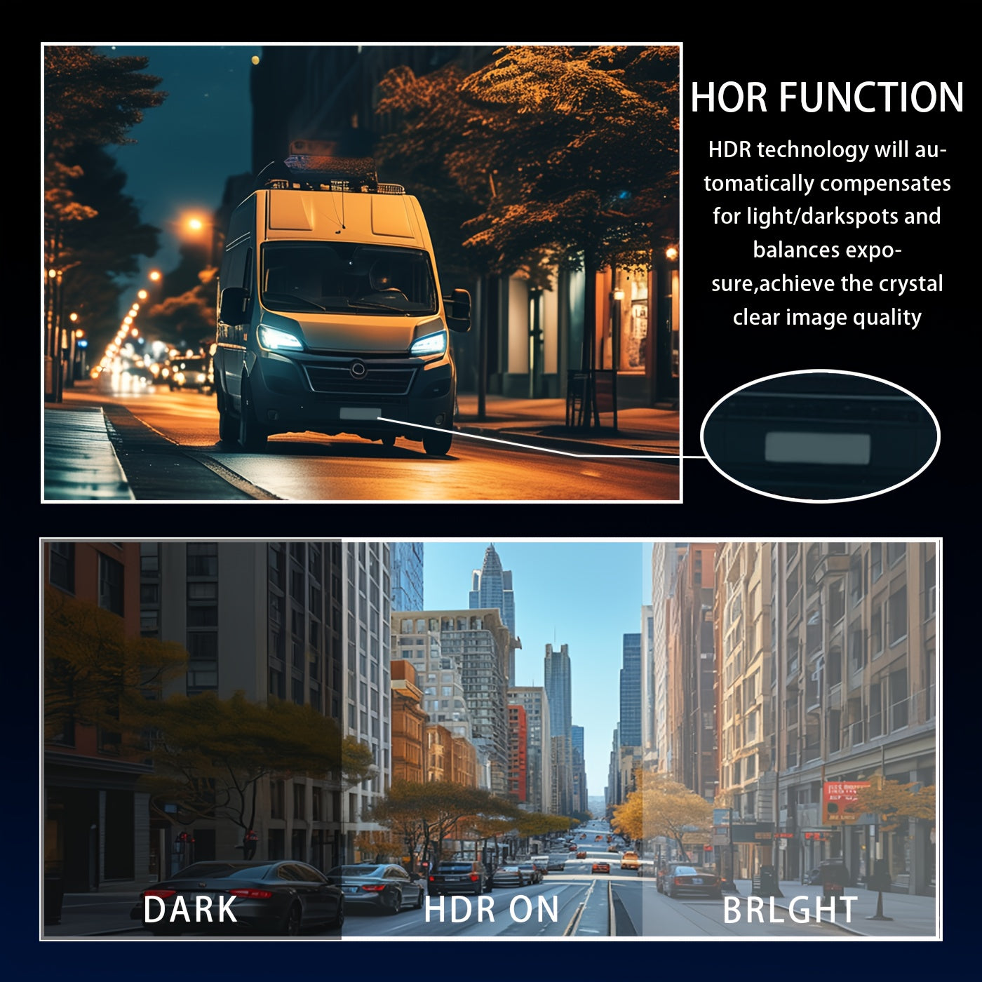 1080P Dual Camera Dash Cam with IR Night Vision Wide Angle Lens 8.03cm LCD Screen Loop Recording Car Camera