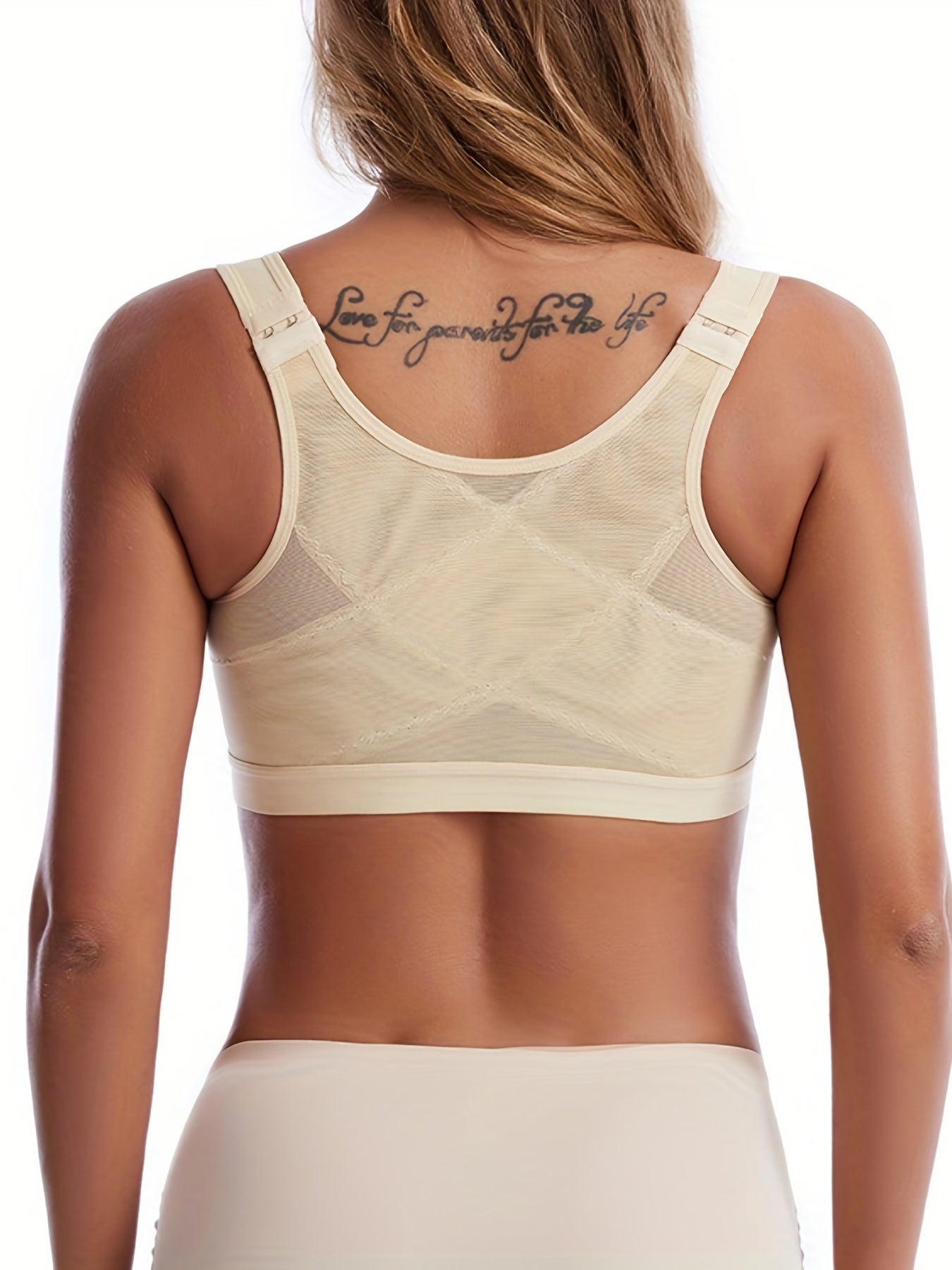 Women’s Mesh Sports Lingerie Top with Front Buckle