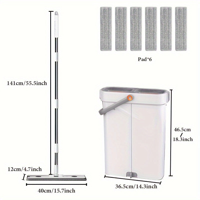 Asosiy tozalash vositalari: Katta tekis mopu va siqishli chelak to'plami, barcha qavatlar va derazalar uchun nam va quruq tozalash uchun 6 ta qayta ishlatiladigan mikroto'qimalar. Barcha yuzalar uchun ideal.