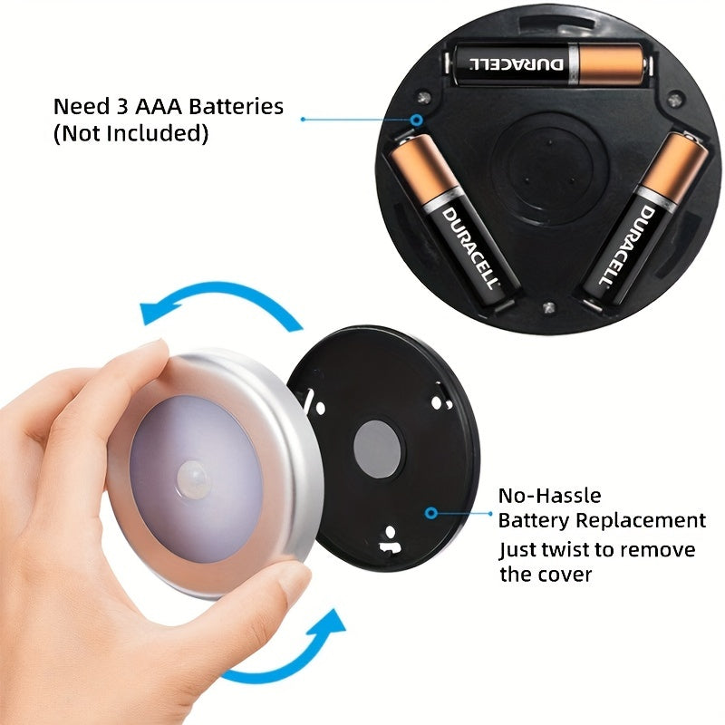 Conjunto de 3, 6, 9 o 12 luces de sensor de movimiento con batería para uso doméstico