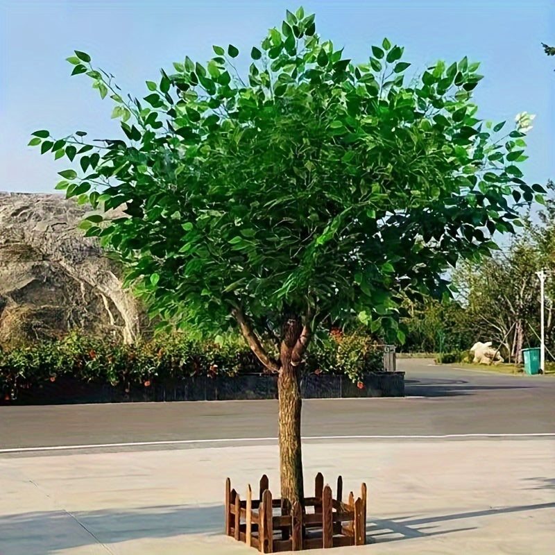 24pcs Artificial Banyan Tree Leaf Branches for Wedding Arches and Home Decor Green Plant Sprays