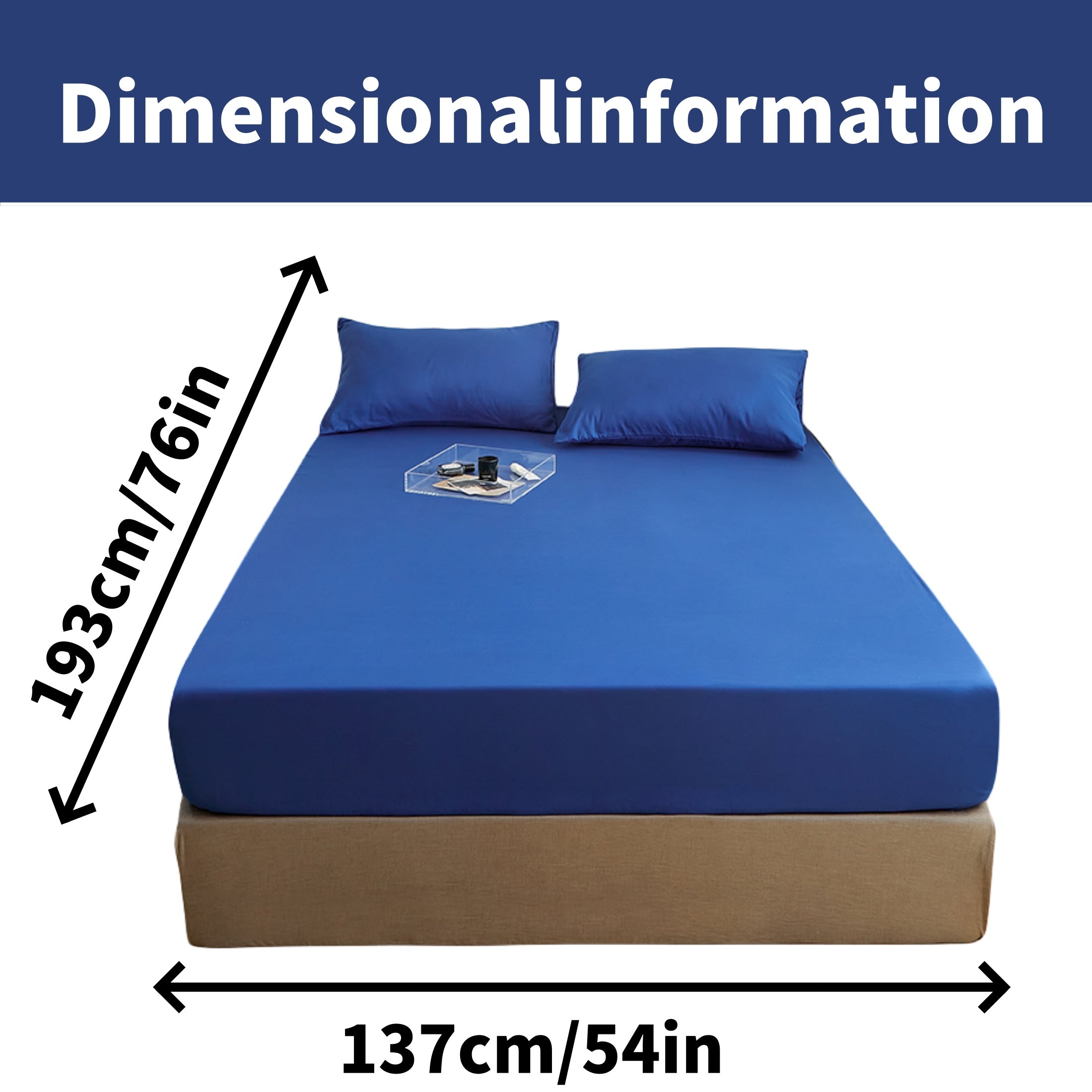 Juego de sábanas ajustadas de poliéster cepillado con 2 fundas de almohada, con bolsillo profundo, ropa de cama