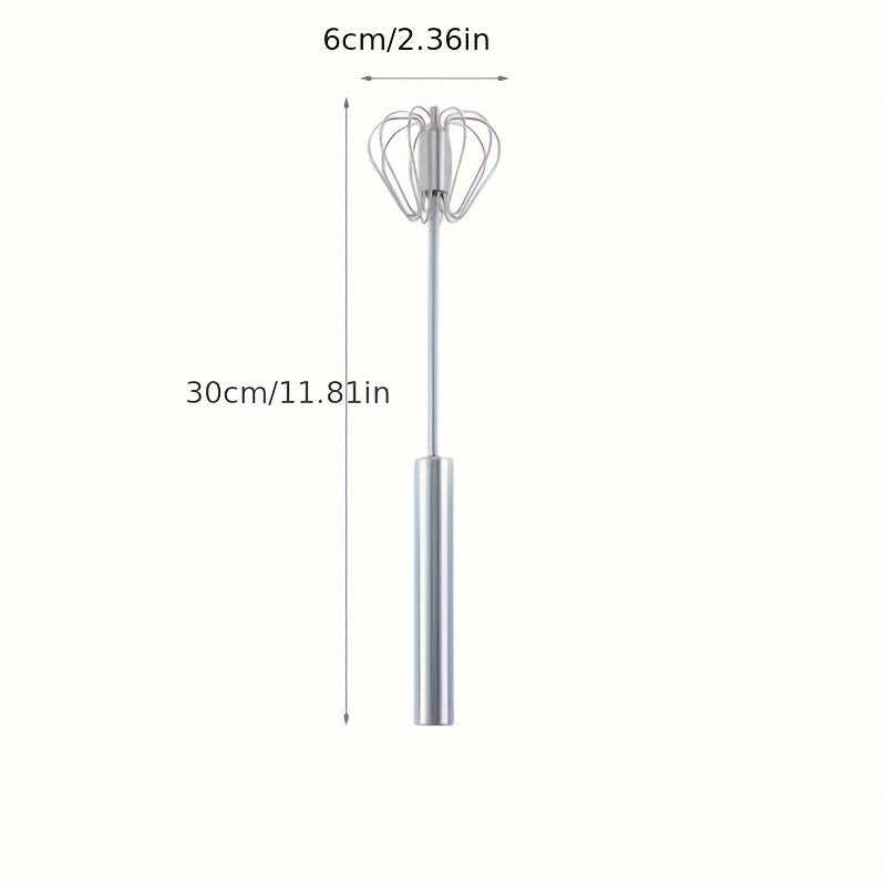 Stainless Steel Kitchen Whisk and Milk Frother for Baking and Cooking