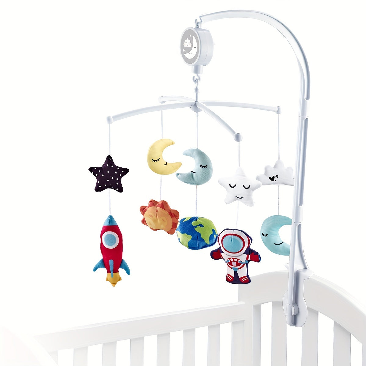Baby Toy Musical Cartoon Bell Interactive Crib Toy for Kids Vibrant Colors