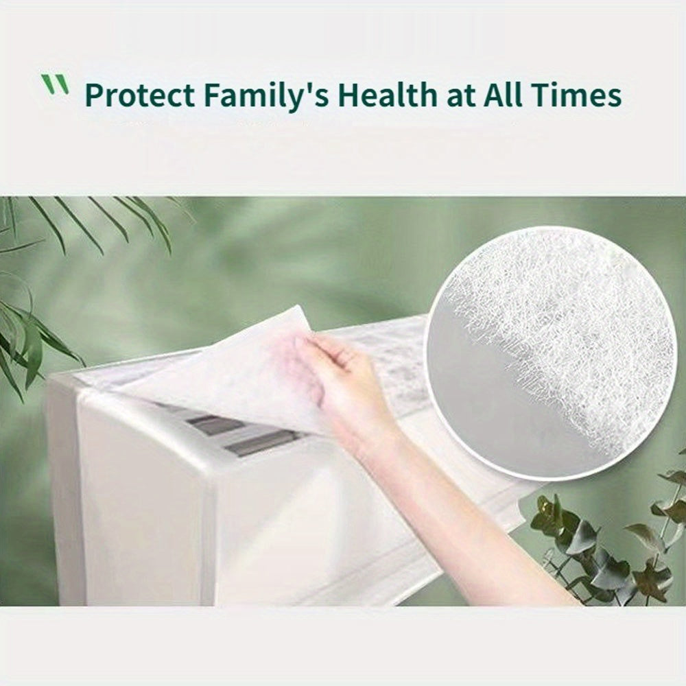 5 dona polyester konditsioner filtri almashtirish padlari AC birlik kirishlari uchun changga qarshi havo tozalovchi sterilizatsiya