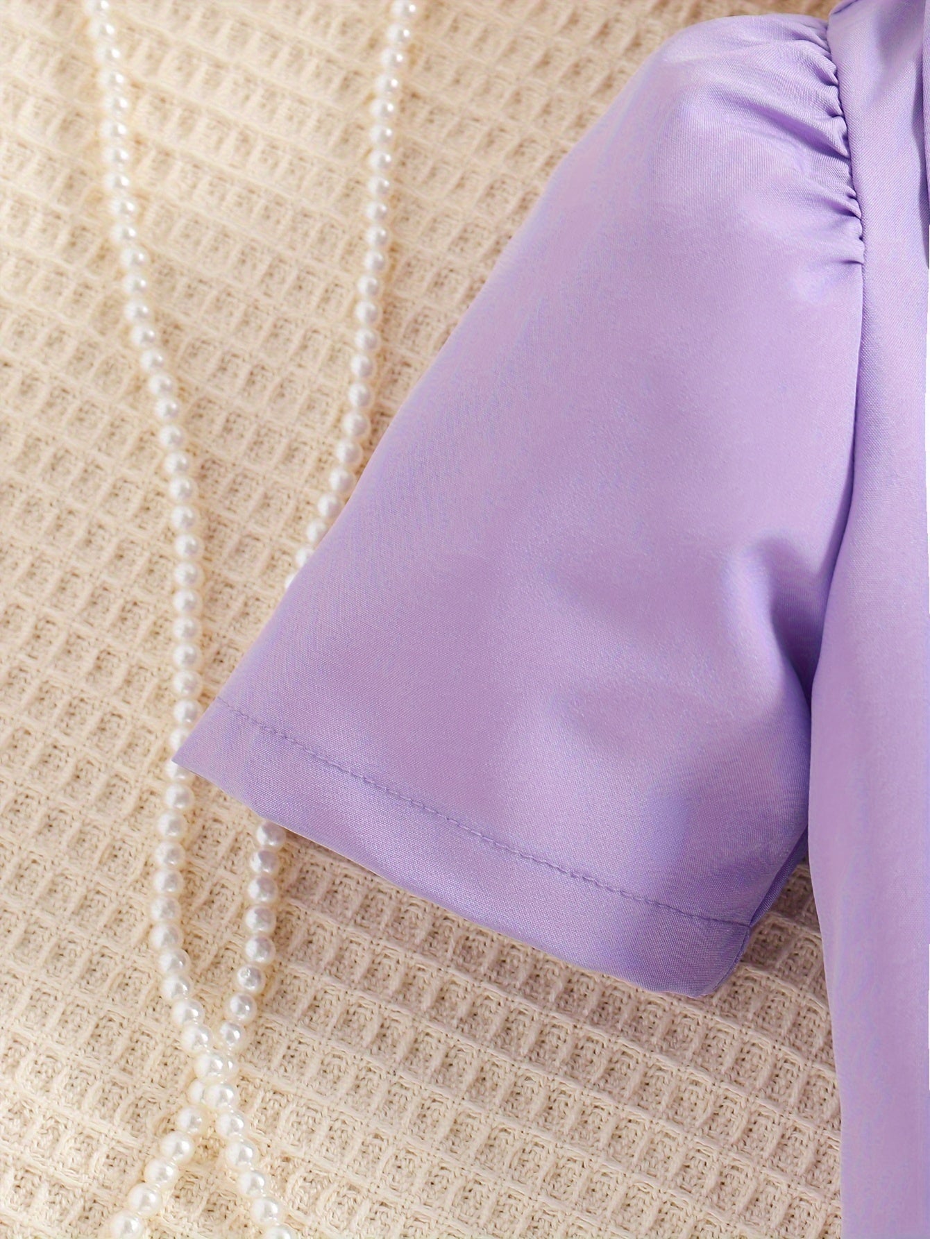 Girls Summer Outfit Light Pink Short Sleeve Blazer and Sundress Set for Kids