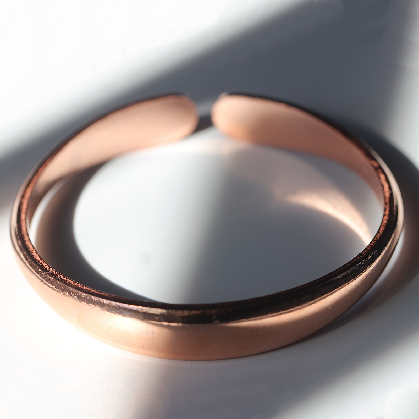 Purple Copper Bangle Bracelet for Men and Women Stylish Jewelry Gift