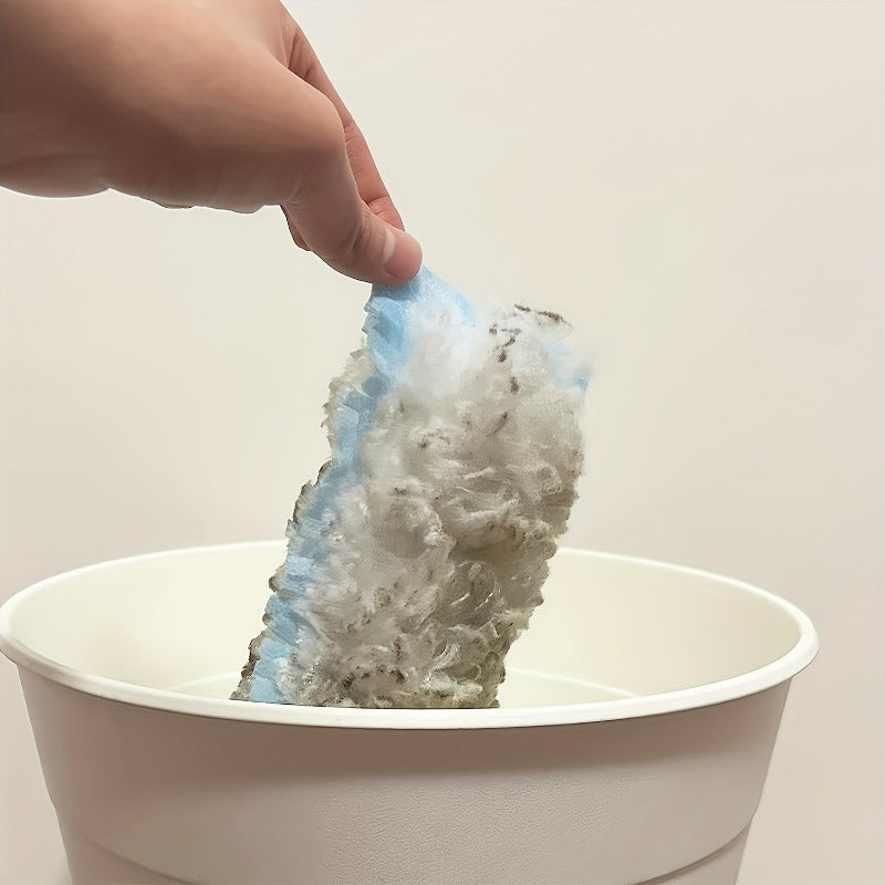 Refill Kit for Electrostatic Dusting Brush with Handle for Furniture Vehicles and Keyboard Cleaning