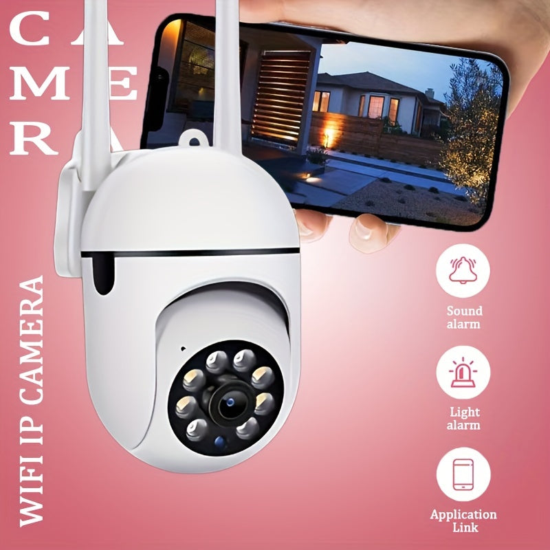 Wireless 1080P HD PTZ Security Camera with Auto-Tracking Night Vision and Two-Way Audio