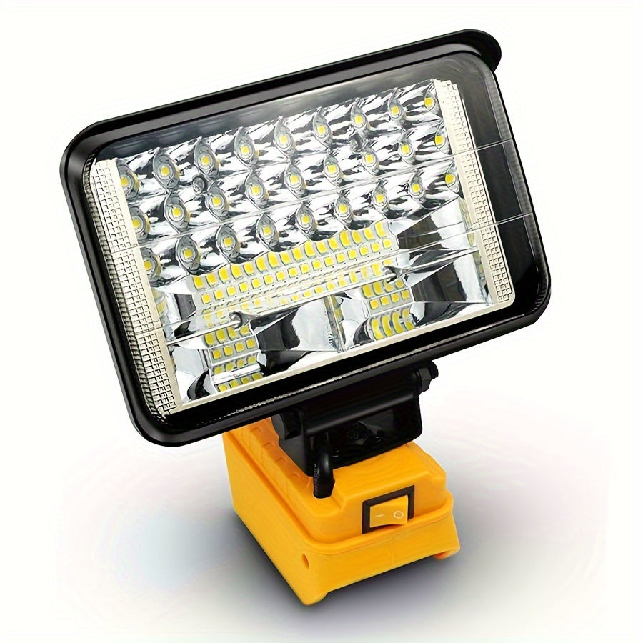 LED Work Light 20V MAX Battery Compatible Portable Recessed Plastic Outdoor Camping Job Site