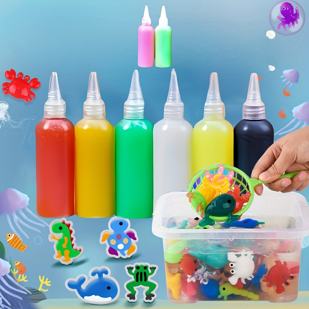 22 Material Crafting Sets Including Storage Boxes, Water Elf Toys, DIY Materials, and Cartoon Molds for Ages 6+