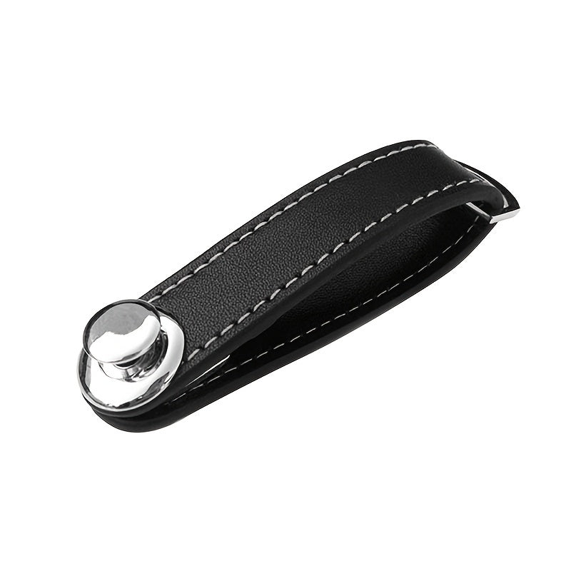 Leather Keychain Wallet with Chain and Key Ring for Housekeeper Pocket Organization