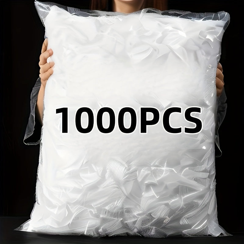 100/500 dona elastik oziq-ovqat saqlash qopqog'lari, qayta ishlatiladigan, hidi o'tkazmaydigan, chang o'tkazmaydigan