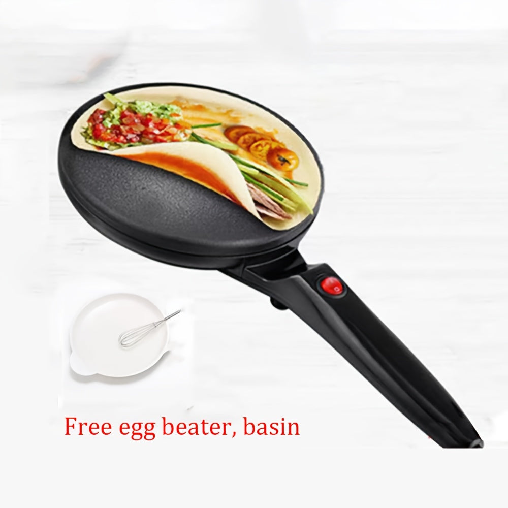 Электрическая панкейк-машина с антипригарной круглой алюминиевой сковородой, односторонним нагревом, 220 В