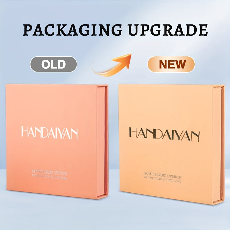 Set de pintalabios impermeable de larga duración para mujer con 6 colores para maquillaje de labios