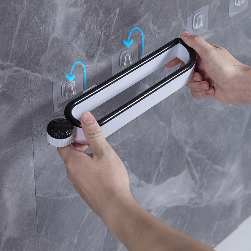 Wall-Mounted Bathroom Slippers Holder Set Waterproof Corner Shelf Organizer