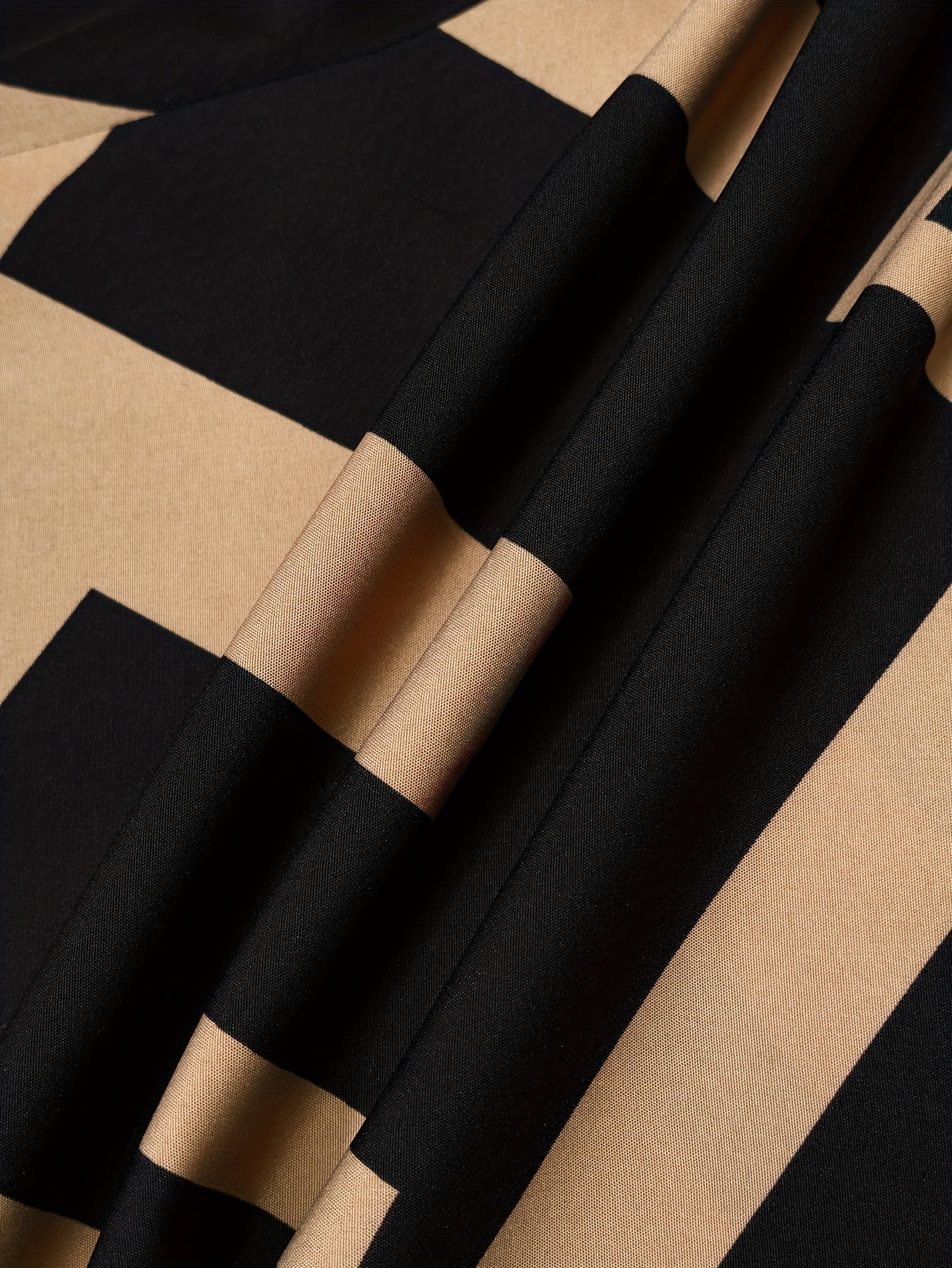 Брюки для женщин больших размеров с геометрическим принтом, повседневные с шнурком, черные с золотым