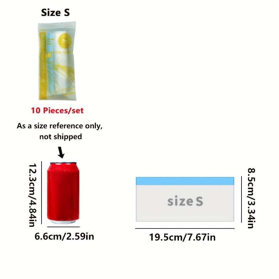 Refrigerator Storage Bags with Sliding Lock Durable Washable Family Camping Essentials