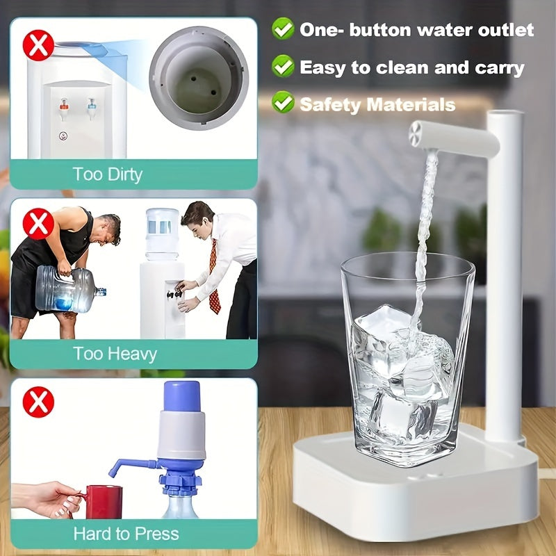 Rechargeable USB Water Dispenser Portable Desktop Pump for Home Office and Outdoors