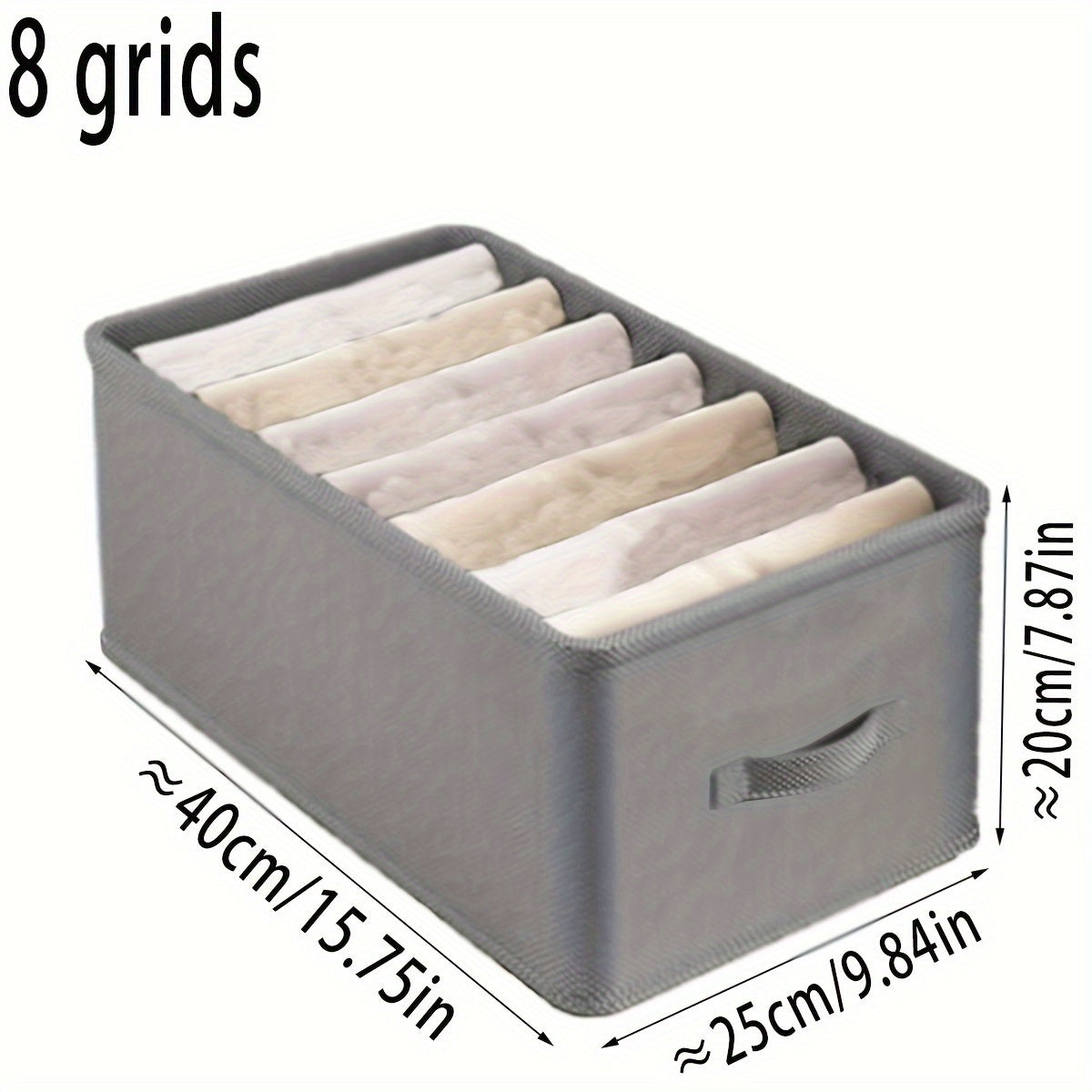 Foldable Fabric Clothes Organizer with Drawer Storage for Pants and Apparel