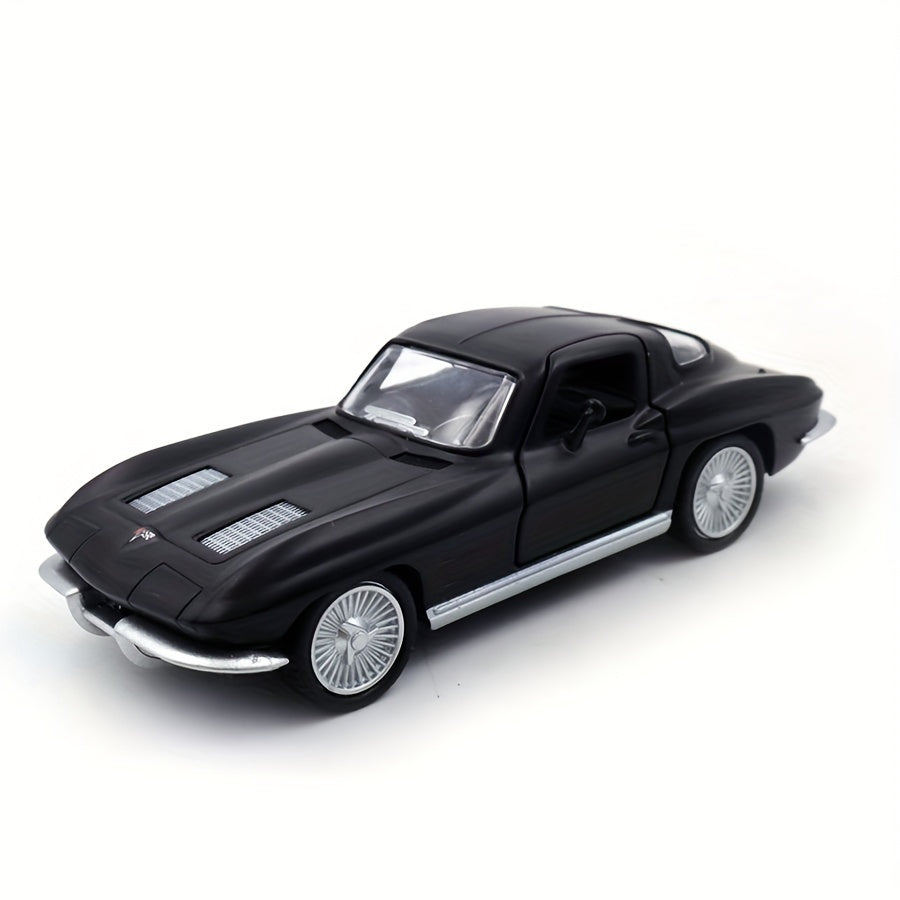 Kids Die-Cast Vintage Sports Car Toy 1:36 Zinc Alloy Openable Doors Red Blue Black