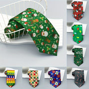 Men's Christmas Tie Woven Polyester with Santa Snowman and Tree Designs