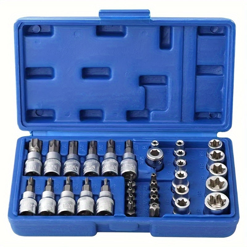 Multi-Functional Auto Repair Tool Set Chrome Vanadium Steel 34pcs