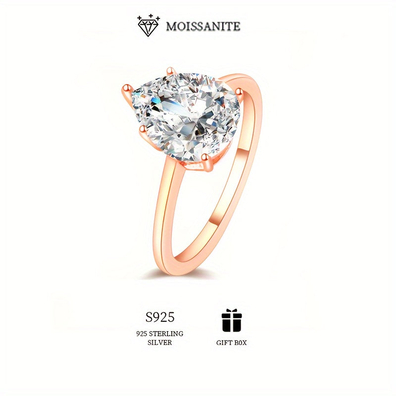 Sterling Silver Pear-Shaped Moissanite Engagement Ring 2ct 3ct Halo Wedding Jewelry