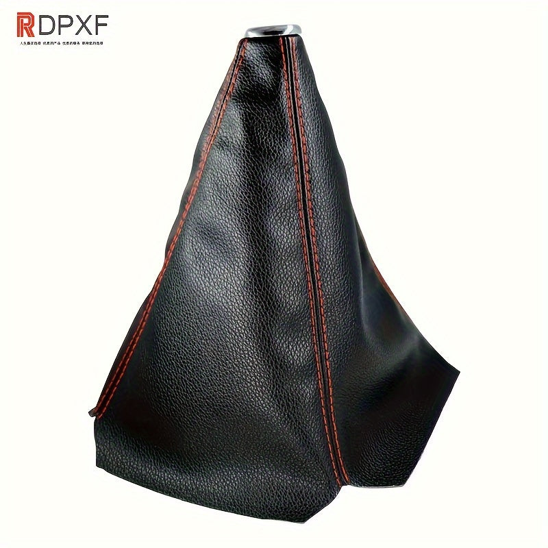 Universal PU Leather Gear Shift Gaiter for Manual Transmission with Dust Cover