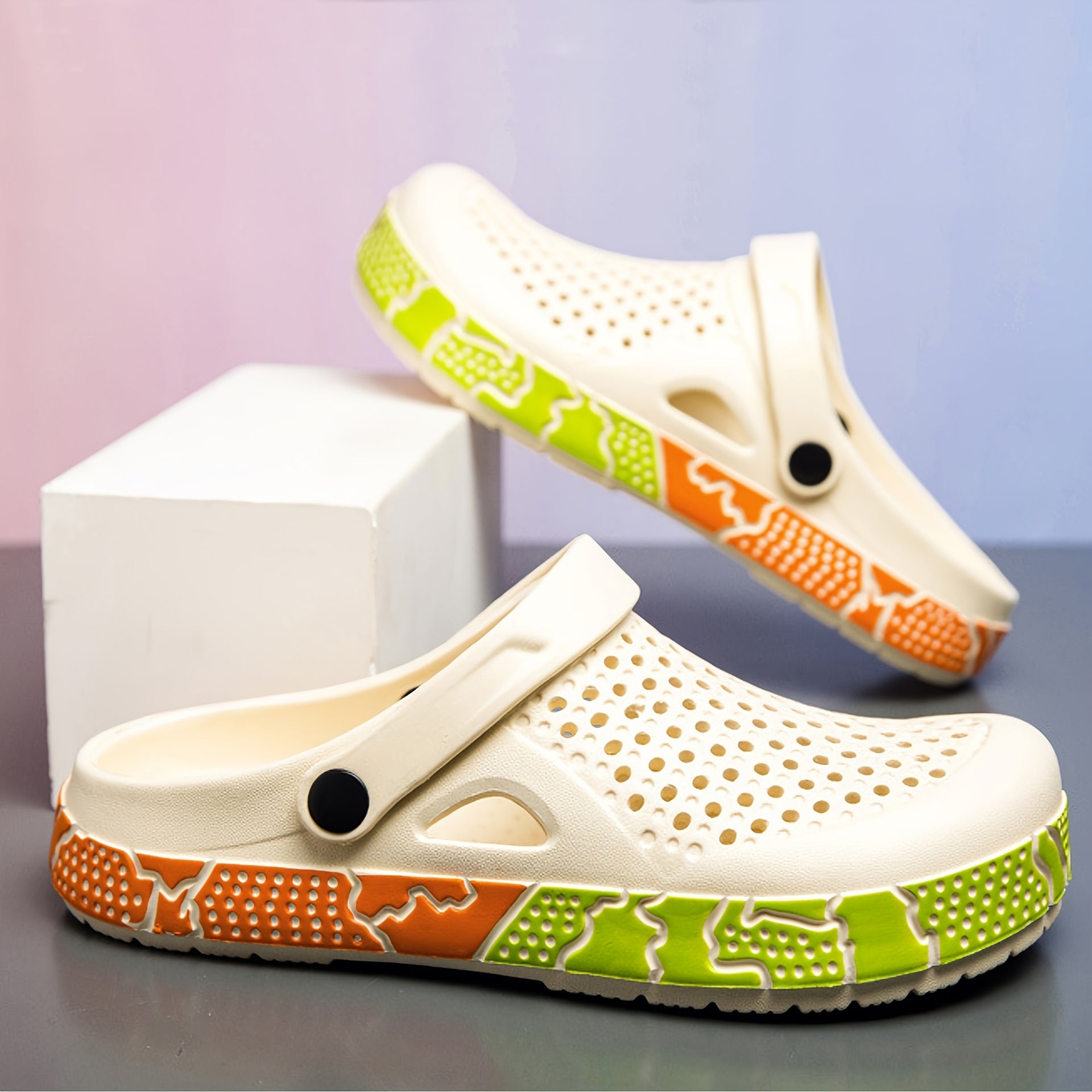 Women's Punk-Inspired Clogs Breathable Non-Slip EVA Beach Sandals