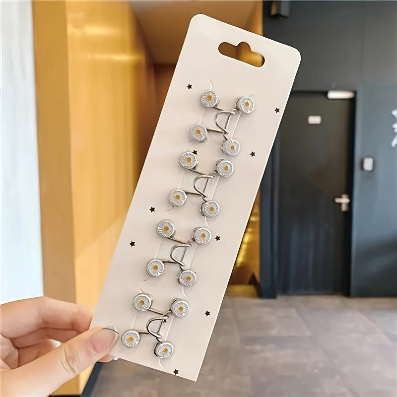 Women's Long Jeans Set with Daisy Design and Four Waist-Tightening Brooches