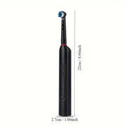 Electric Toothbrush with 8 Brush Heads, 3 Rotation Modes, USB C Charging, Shower Safe