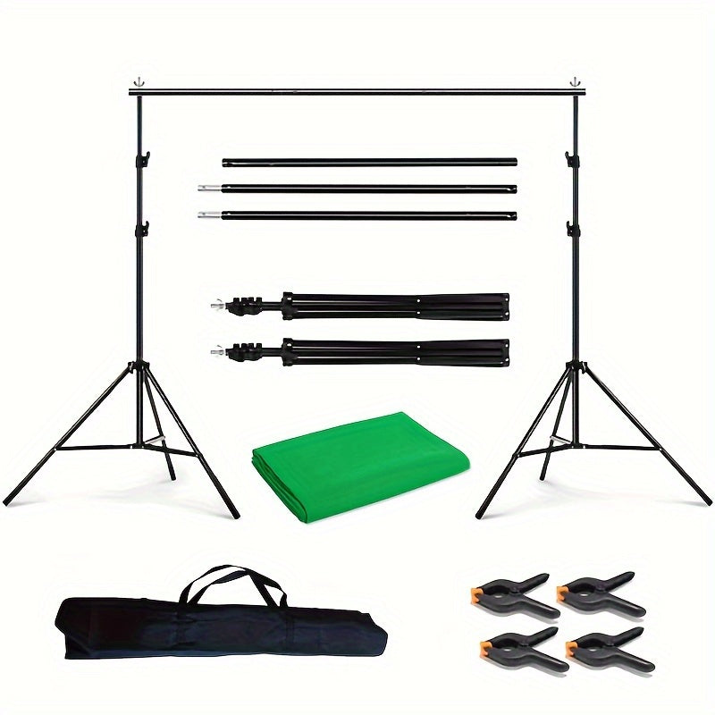 2x2m Photography Background Stand with Cloth and Props for Studio Shooting