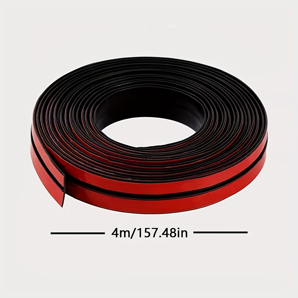 Car Windshield Sealing Strip Rubber Weatherstrip 4m Waterproof Noiseproof