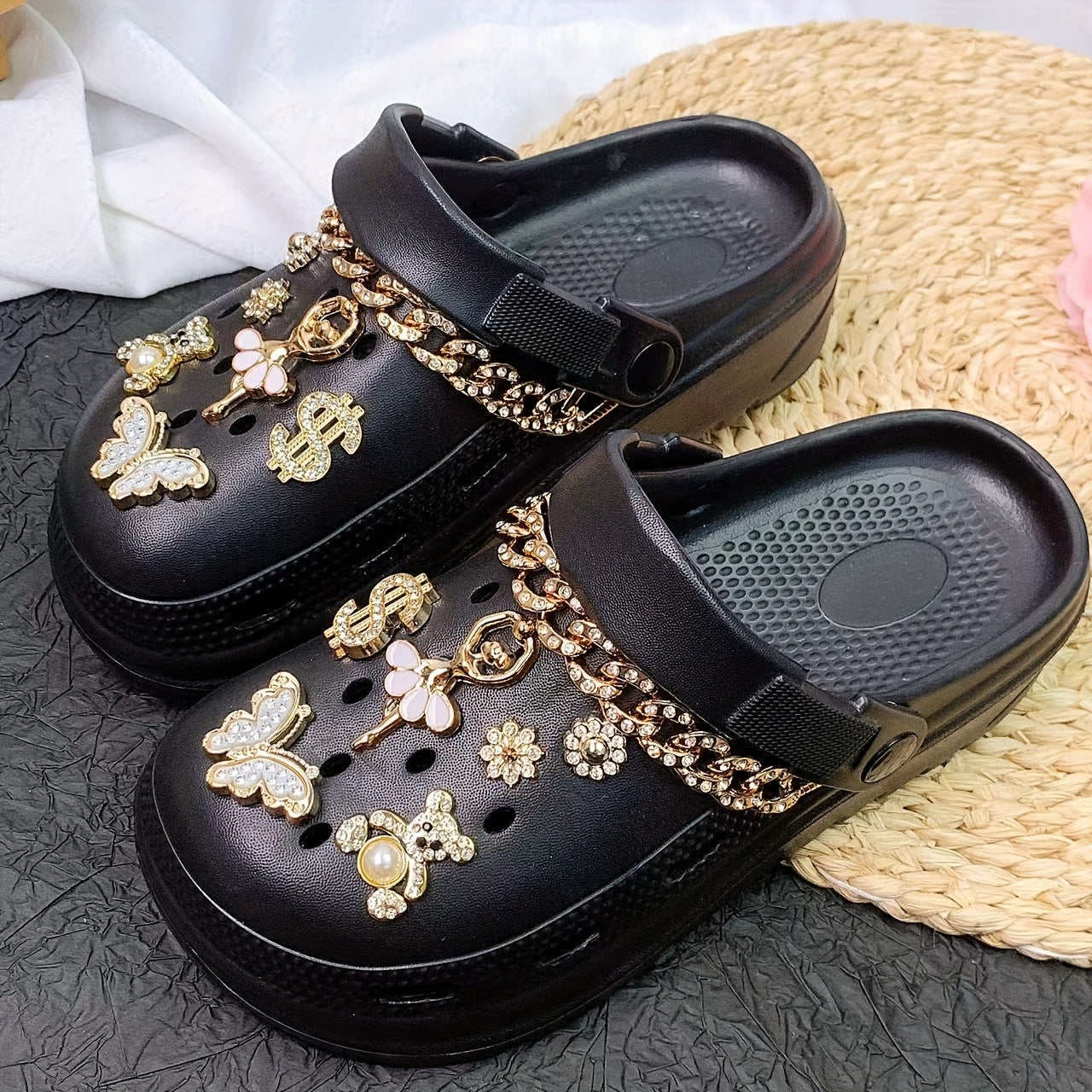 Women'S Casual EVA Mules Clogs Platform Slip-Ons Solid Color