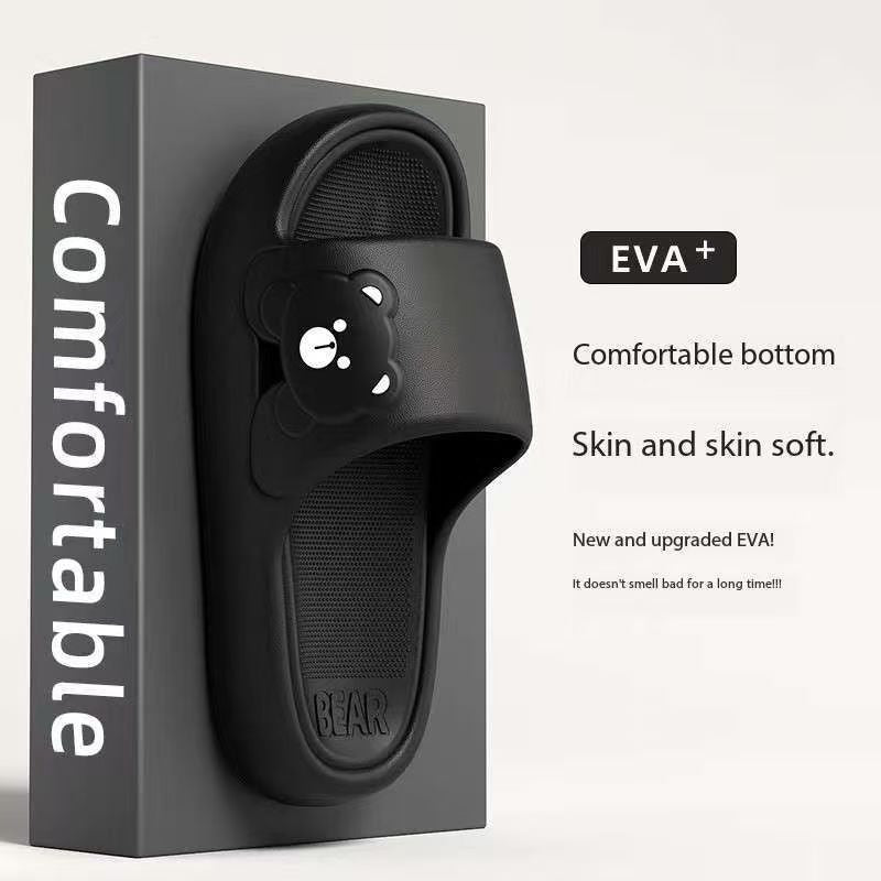 Women's Bear Slippers Lightweight EVA Open Toe Casual Indoor Outdoor