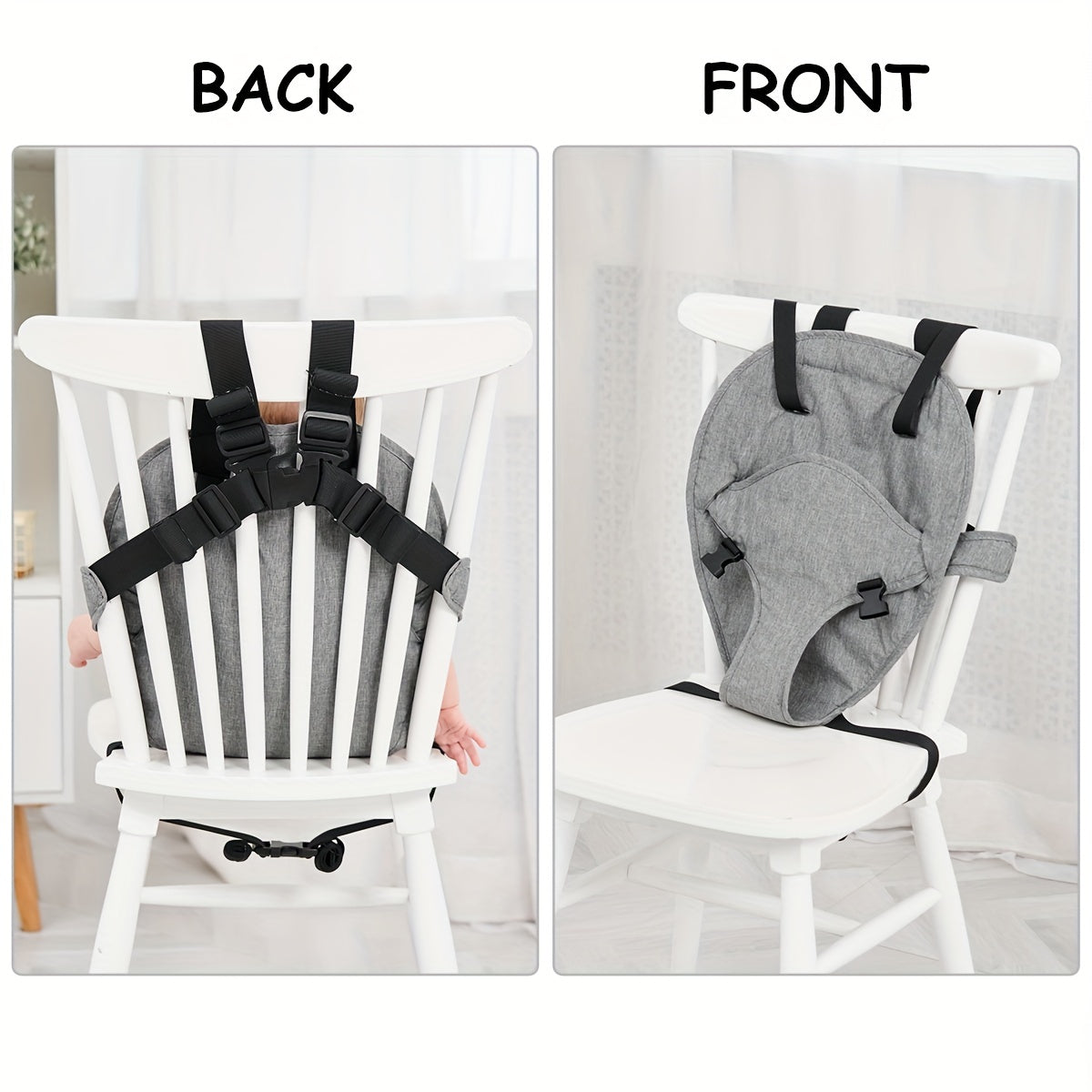 Child Safety Harness for Portable High Chair Adjustable Straps Phthalate-Free Seat