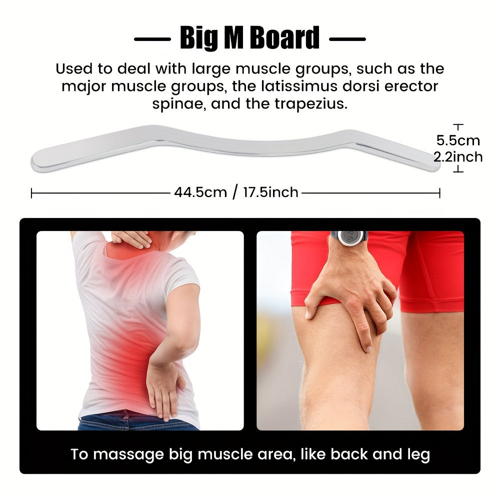 SALORIE 5 dona zanglamas po'latdan Gua Sha massaj to'plami orqa, oyoq, qo'l, bo'yin va yelkalarga mo'ljallangan sayohat sumkasi bilan