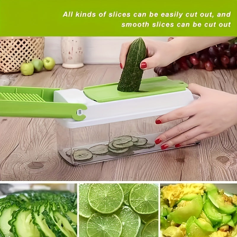 12pcs Kitchen Gadget Set with Vegetable Chopper Slicer Spiralizer Grater