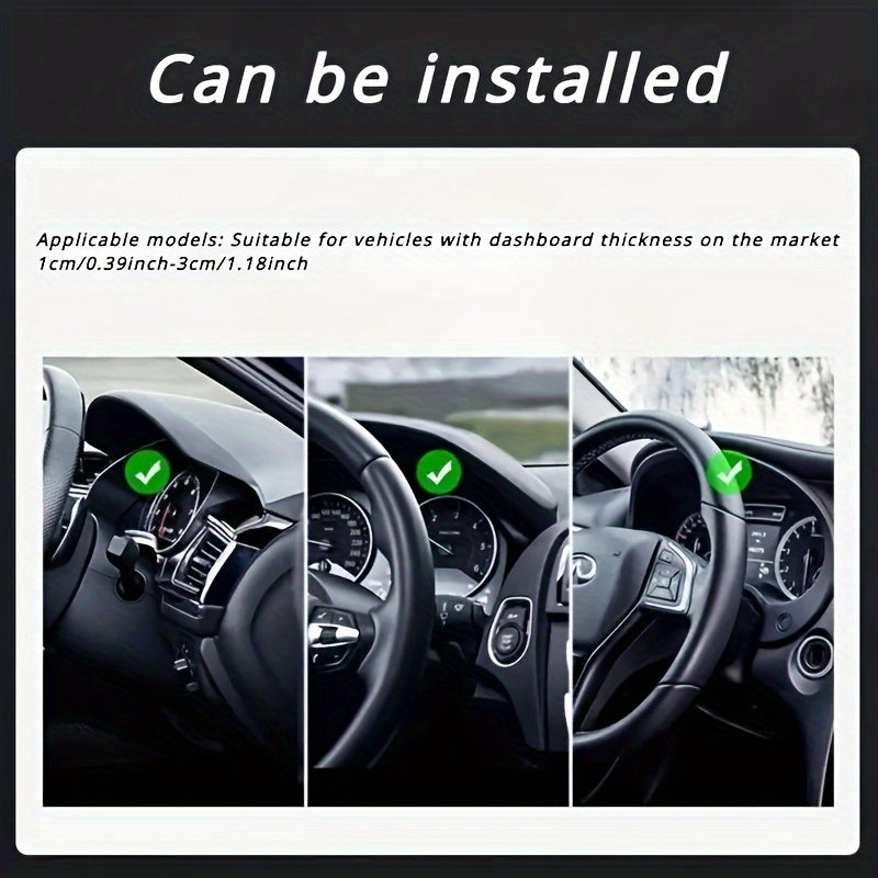 Soporte universal para teléfono de coche, clip de montaje duradero de ABS, soporte para tablero para smartphone
