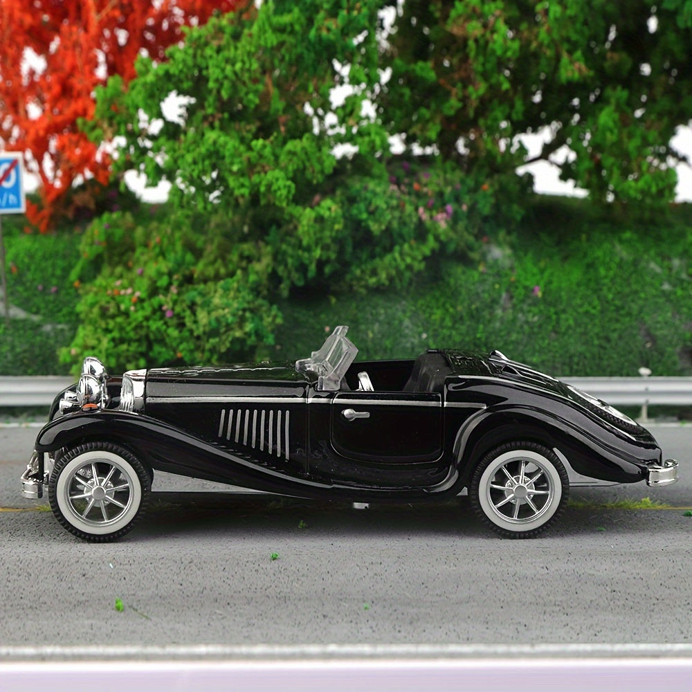 1:32 Scale Alloy Retro Convertible Toy Car for Boys with Openable Doors