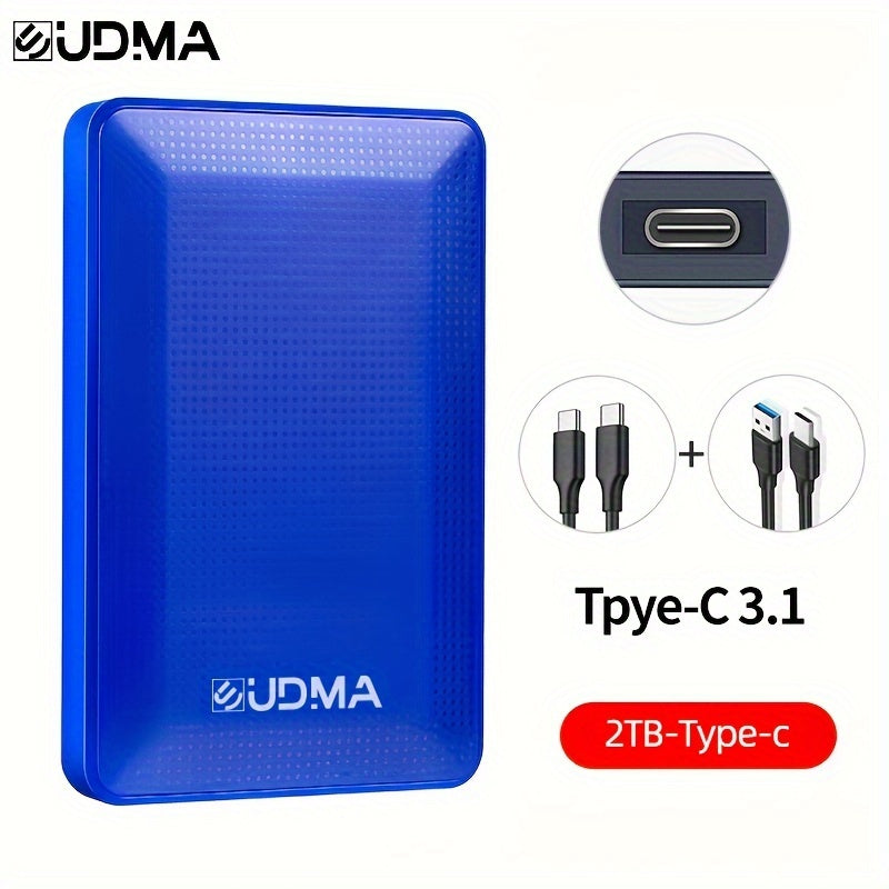 1TB Portable External Hard Drive USB 3.0 2.5 Inch for Storage Media Files